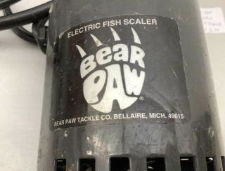 Vintage Bear Paw Electric Fish Scaler Model E - FS -, 2
