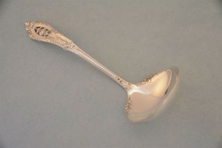 Wallace Rose Point Sterling Silver 6 - 1/4 " Gravy Ladle No Monogram