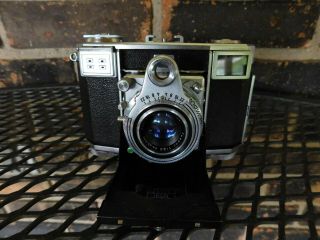 Vintage Folding Camera Zeiss Ikon Contessa 35 Lens T Zeiss Opton Tessar 2,  8/45mm