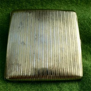 German Silver Cigarette Case Owned By Dutch Conductor Willem Mengelberg In 1916