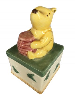 Disney Classic By Charpente Winnie The Pooh Bear Ceramic Trinket Tooth Fairy Box