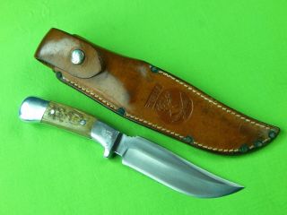 1956 - 58 Custom Hand Made R.  H.  Ruana Model 27c5 " S " Stamped Hunting Skinner Knife