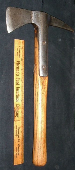 1800s British Axe With Handle & Maker ' s Mark,  From A Maritime Naval Museum 2