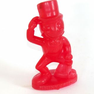 Vintage 60s Jiminy Cricket Mold - A - Rama Red Wax Blow Mold Figurine