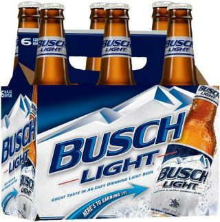 Busch Light Beer Framed Mirror Sign