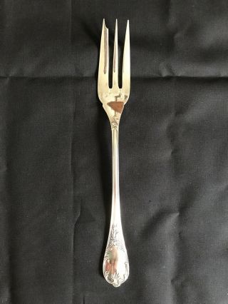 Christofle France Marly Silverplate Solid Serving Fork 9 7/8”