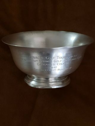 Abercrombie & Fitch Sterling Trophy Cup Circa 1947 Fairacre Golf Tournament 241g