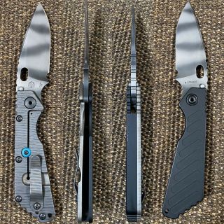 M Strider Smf Cts - Xhp Tiger Stripe Blade Aluminum Body Knife Rare Sng Smf Knife