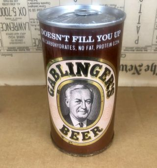 Vintage Gablinger’s Straight Steel Pull Tab Beer Can,  Forrest Brewing Co.  Ny Ny