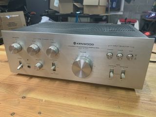 Vintage Kenwood Stereo Amplifier Ka - 3500 Powers On