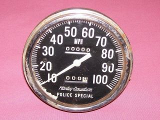 Harley Davidson Vintage Police Special Speedometer