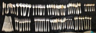86 Piece National Silver Co King Edward Pattern Plated Flatware $50 Must Sell