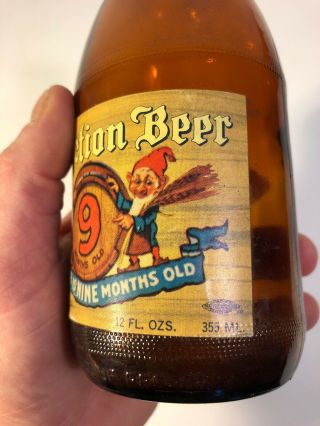 Vintage Horlacher Perfection Beer Bottle Allentown PA Elf’s 9 Months Old HTF 3