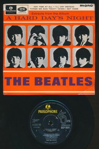 Beatles Vintage 1964 Uk Mono " Extracts From The Album A Hard Days Night " Ep