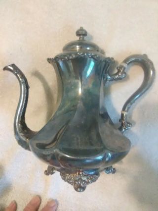 Antique Meriden B Company Victorian Silver Plate Teapot 2024 Rogers Brothers