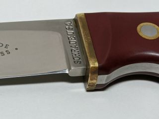Schrade Loveless 3068 USA RL - 2 Hunter Knife w/ Leather Sheath 3