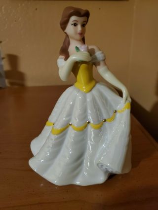 Disney Beauty And The Beast Belle Ceramic Figurine From Disneyland Early 2000 
