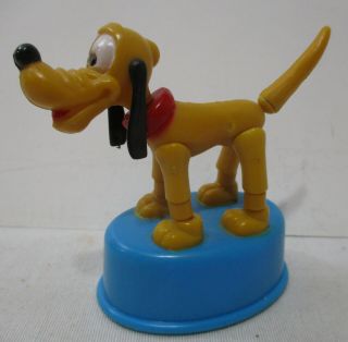 1977 Walt Disney Pluto Push Up Puppet From Gabriel