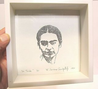 Frida Kahlo - Vintage 1980 Signed Framed Litho By Who 