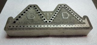 Vintage Greenfield Tap & Die Gtd Fractional Drill Bit Holder Greenfield Ma