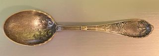 Antique Wood & Hughes Undine Sterling Silver 5 3/4 " Sugar Spoon