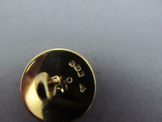 Garrard & Co English Sterling Silver Vermeil Set of 6 Buttons Birmingham 1988 3