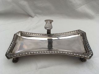 Georgian Old Sheffield Plate Candle Snuffer Tray 18th Century Adam Neoclassical