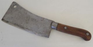Vintage The Brecht Co.  St.  Louis,  Mo.  9 Butcher Cleaver Knife