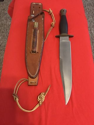 Lile Rambo First Blood Prototype 9” Knife - Sheath - Book Knife - Rare