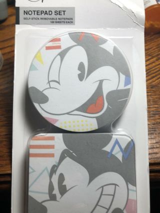 Disney Mickey Mouse Sticky Notepad Set - - 100 sheets each 2
