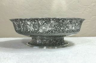 Antique Barbour S.  P.  International Co.  3388 Silver Plate Pedestal Dish