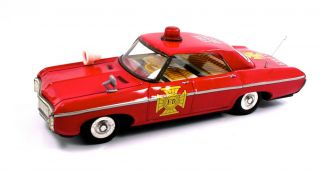 Vintage Yonezawa 1960s Buick Skylark Friction Fire Chief Nr