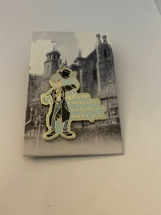Disney Haunted Mansion Where Everyone Is Dying To Meet You Collectible Pin &card