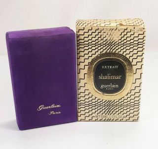 Vintage Guerlain Shalimar Extrait Perfume Baccarat No.  10090 1/3 Fluid Oz 3