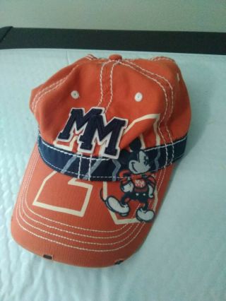 Disney Mickey Mouse Kids Baseball Cap,  Orange & Blue,  Disney Hat - -