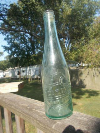 Falstaff Shield Lemp Beer St Louis Embossed Glass Bottle