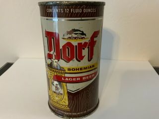Dorf Bohemian Lager Beer Yellow Flat Top By Edelweiss Chicago Ill