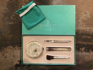 Towle Sterling Silver Make Up Kit/cosmetic Accessories Set