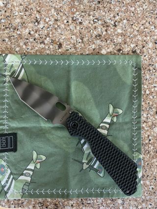 M.  Strider Sng Hybrid Gg Ts Tanto Folding Knife Or Carried