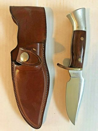 Rare Westmark Usa 703 Fixed Blade Knife With Sheath Western Cutlery