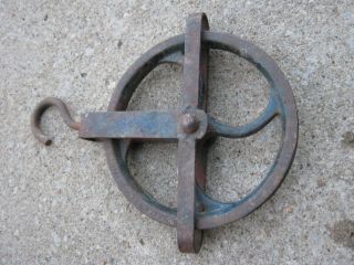 Vtg Primitive Rustic Farm Well Water Pulley Durbin Durco St Louis MO 2