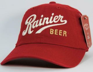 Rainier Beer Red Hat American Needle Licensed Baseball Cap (bpk)
