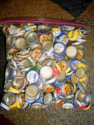 500,  Mixed Beer Bottle Caps.  For Your Craft Projects.