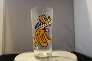 Vintage Pluto And Mickey Walt Disney Pepsi 1978 Collector Series 8 Oz Glass