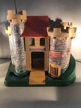 Vintage Fisher Price Little People Play Family Castle 993 1974 With Accessories