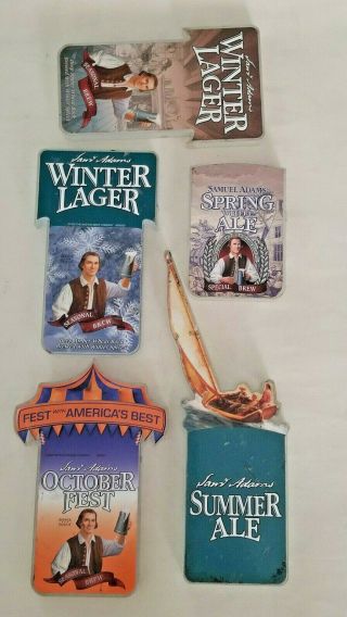 Lucite Inserts For Samuel Adams Season Tap Handle - Set Of 5 Different Inserts