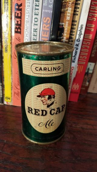 Carling Red Cap Ale 12oz Flat Top Beer Can Higher Grade Cleveland Ohiob