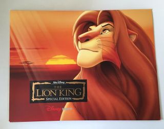 Walt Disney’s The Lion King Special Edition Lithograph Portfolio,  Four Piece Set