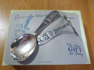 Antique Boxed Hallmarked Silver Baby 