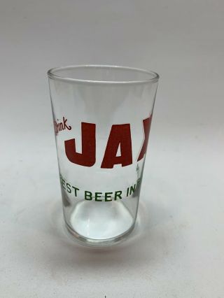 Drink Jax Best Beer In Town Glass Advertising